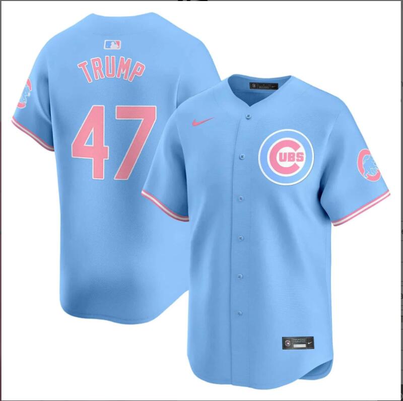Men Chicago Cubs #47 Trump blue 2024 Nike MLB jersey